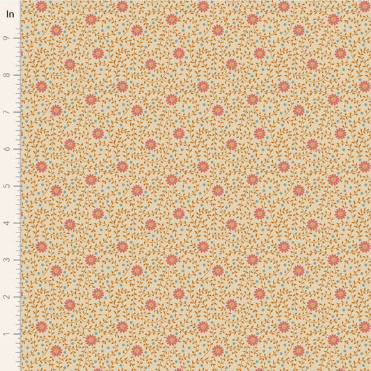 Tilda Sanctuary Daisydream Tan Stoff Tilda