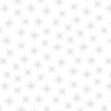 White on White Schneeflocke QUILTER`S FLOUR V DOTTED STARS