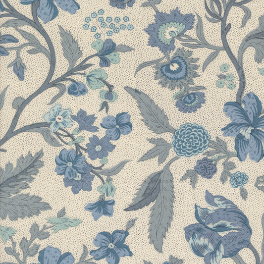 Sacre Bleu Pearl French Blue 13970 13 - French General Stoff Moda Fabrics