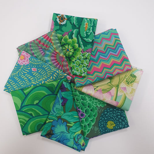 Kaffe Fassett Fat Quarter-Set - Grün Stoff Free Spirit