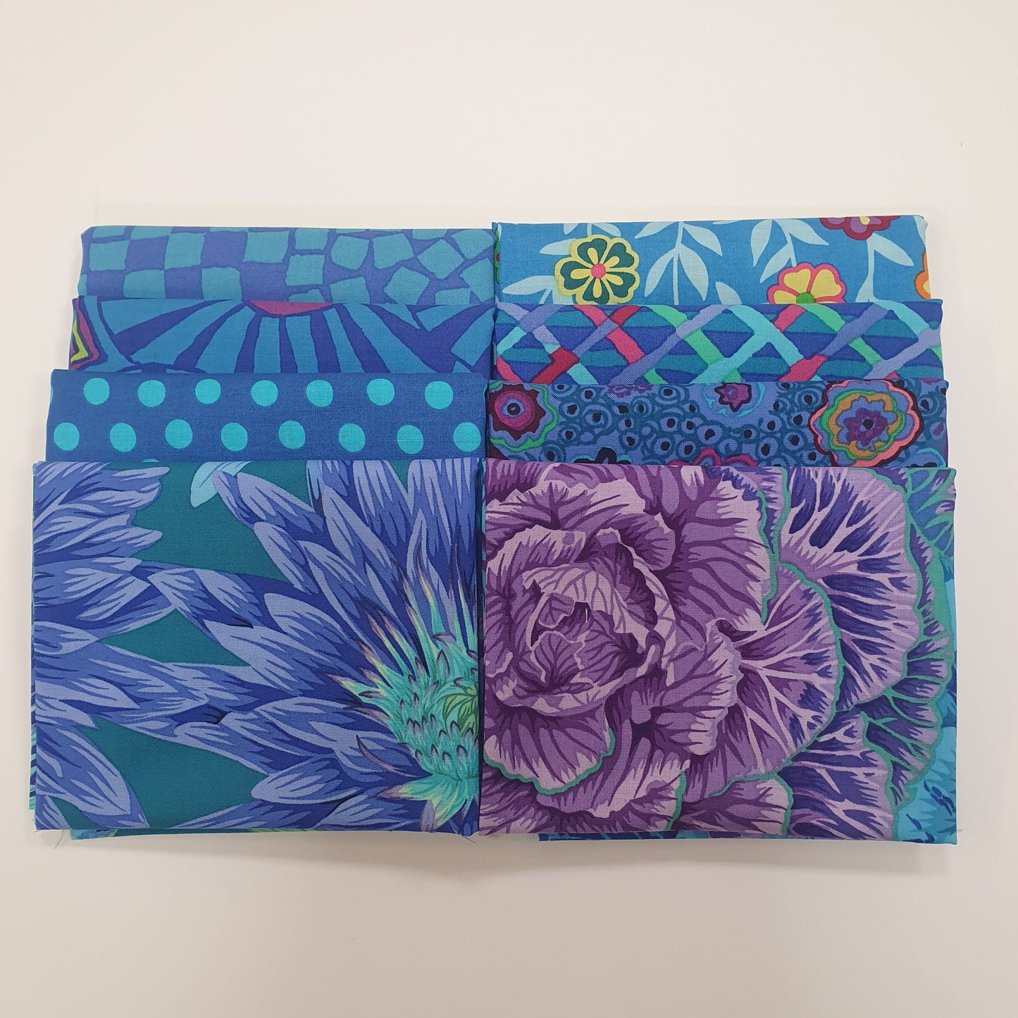 Kaffe Fassett Fat Quarter-Set - Blau Stoff Free Spirit