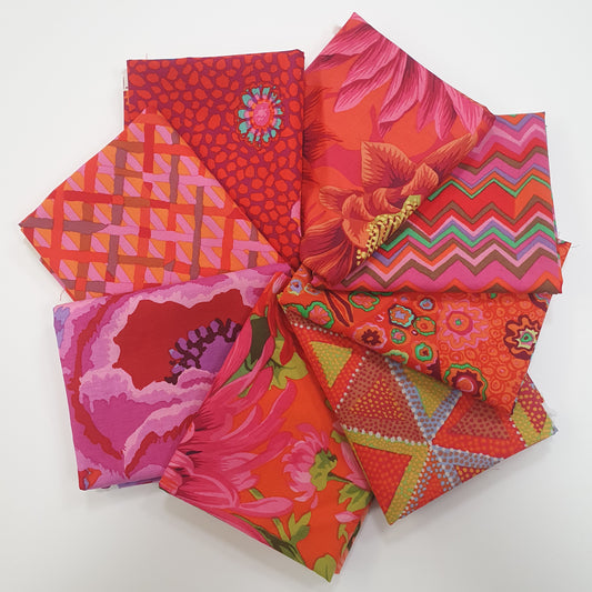 Kaffe Fassett Fat Quarter-Set - Rot Stoff Free Spirit