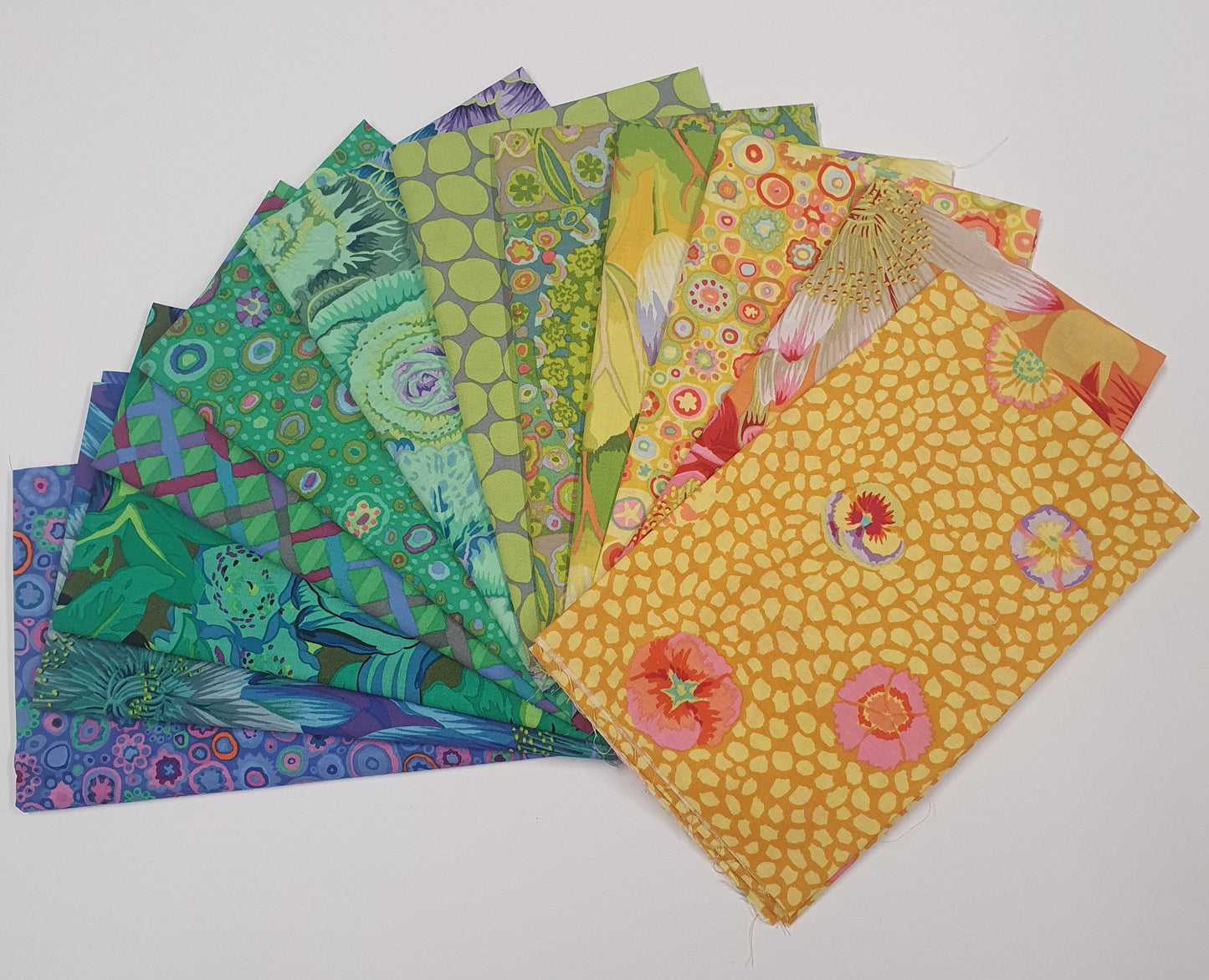 Kaffe Fassett Fat Quarter-Set 24 - Rainbow Stoff Free Spirit