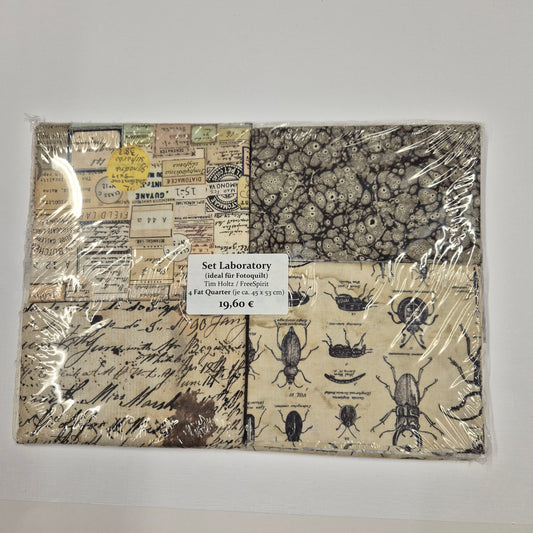Fat Quarter Paket "Tim Holtz" 4 FQ-Set Laboratory Stoff Quiltwerkstatt Dresden