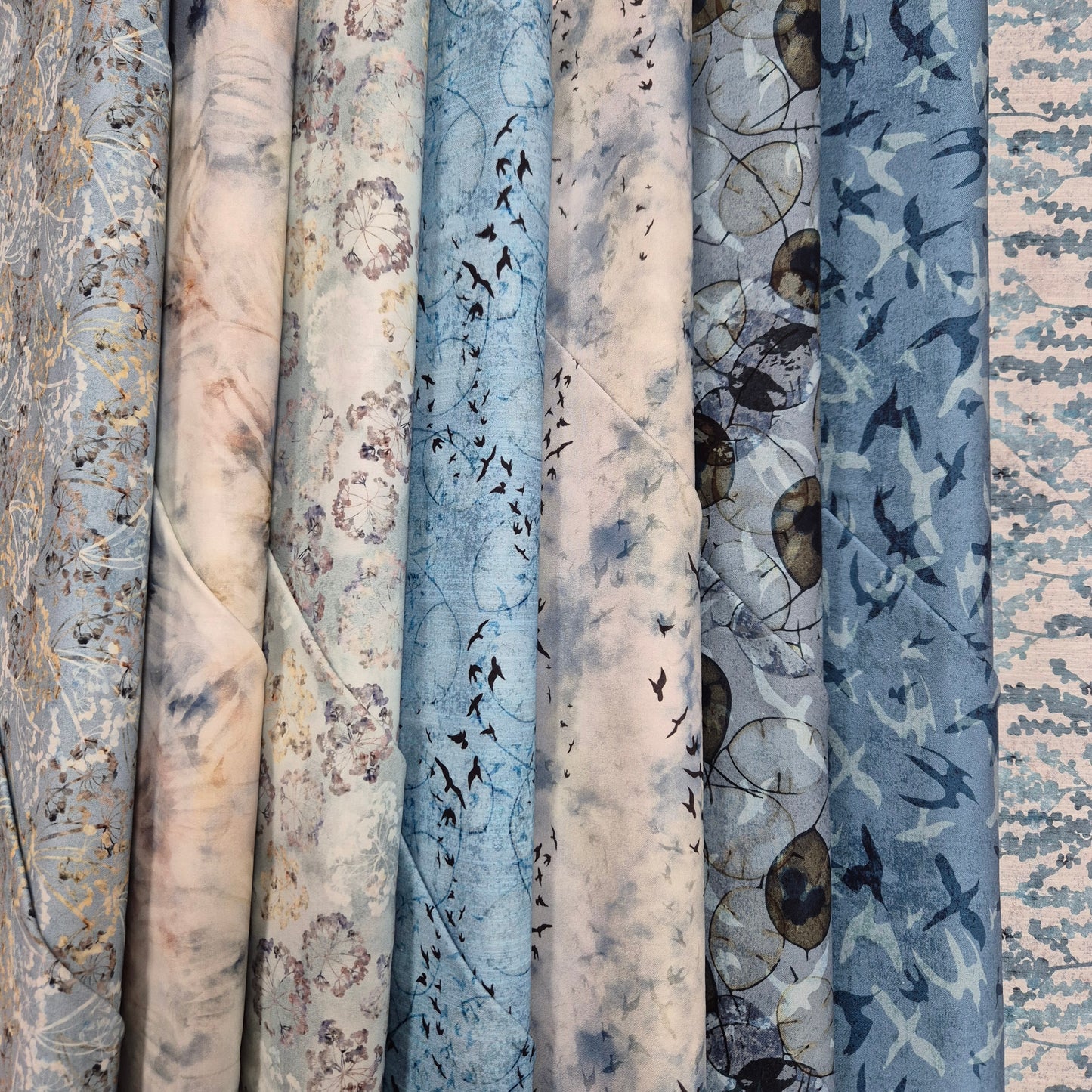 Northern Blues - 8 Fat-Quarter-Set Stoff Stof Fabrics