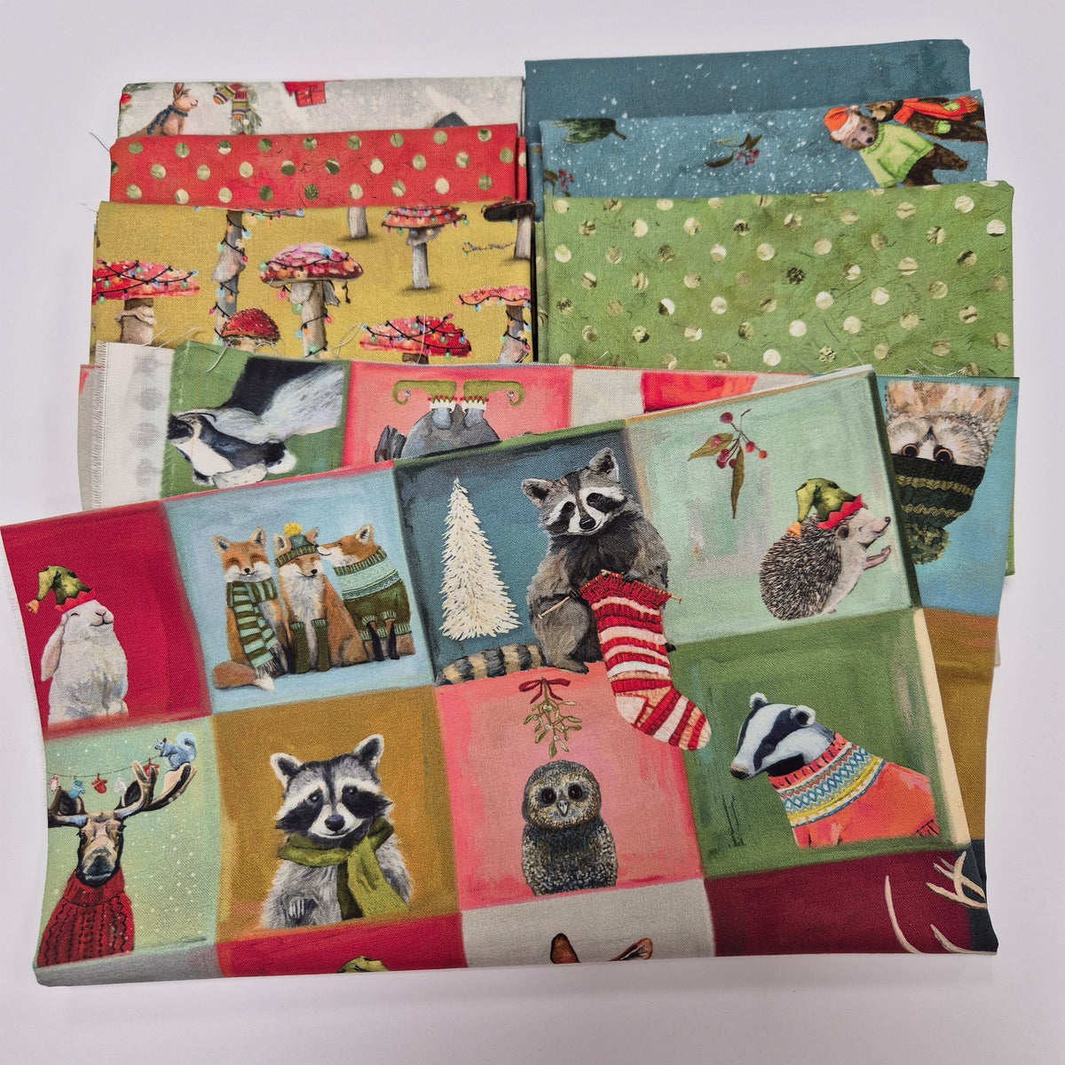 Fat-Quarter-Bundle Holly Woods - 7 Stoffe (ohne Panel)
