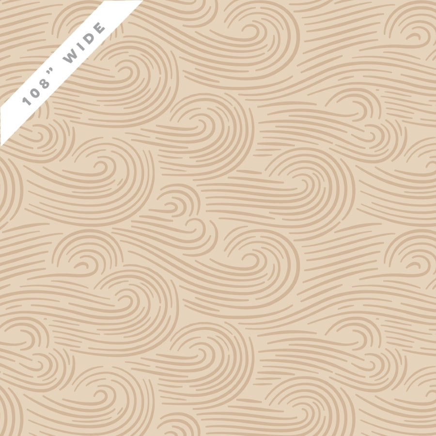 Rückseitenstoff – 108" Cloud9 Fabrics „Naturally Wild“ Bio-Baumwolle in Natural