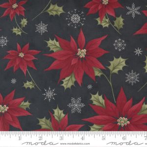 Poinsettia Plaza 3 Sisters 290-15 Ebony Stoff Moda Fabrics