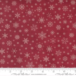 Poinsettia Plaza 3 Sisters 296-22 Crimson Stoff Moda Fabrics