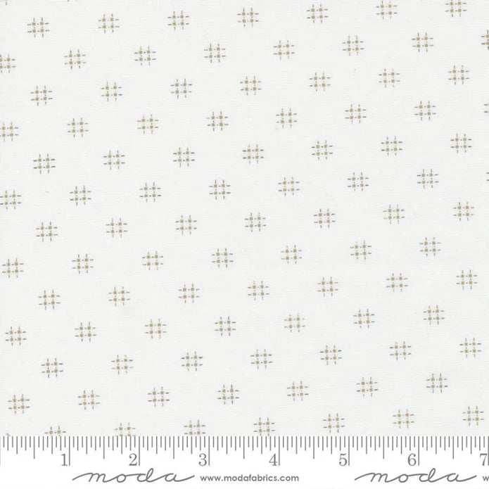 Low Volume Moda - Mix It Up - Hashtag - Off White Tan Stoff Moda Fabrics