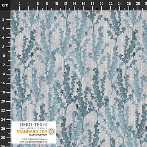 Northern Blues - Berry Branches in Grey Stoff Stof Fabrics