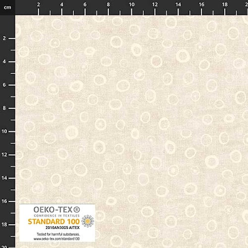 Stof-Fabrics Kreise hellbeige - Rückseitenstoff Stoff Stof Fabrics
