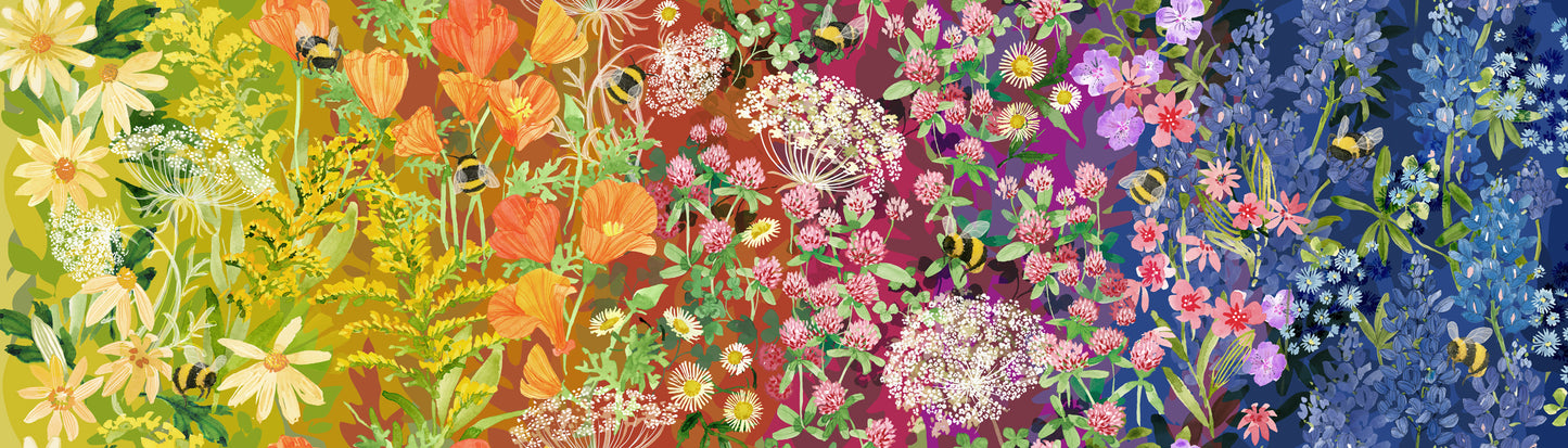 Wild Blossoms Fat-Quarter-Set Stoff Moda Fabrics
