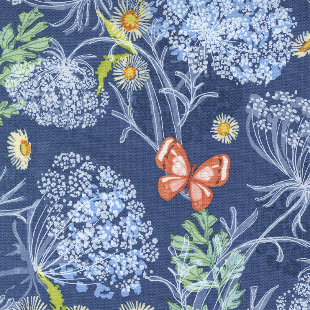 Wild Blossoms - Wiese dunkelblau