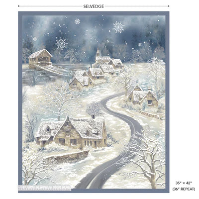 Winter Whisper Windham Fabrics - Winter Town Panel Stoff Windham Fabrics