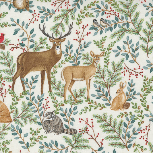 Woodland Winter Snowy White Stoff Moda Fabrics