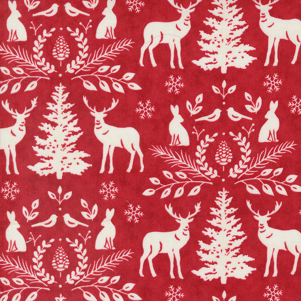 Woodland Winter Cardinal Red