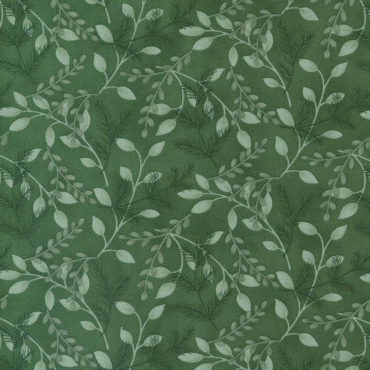 Woodland Winter Pine Green Stoff Moda Fabrics