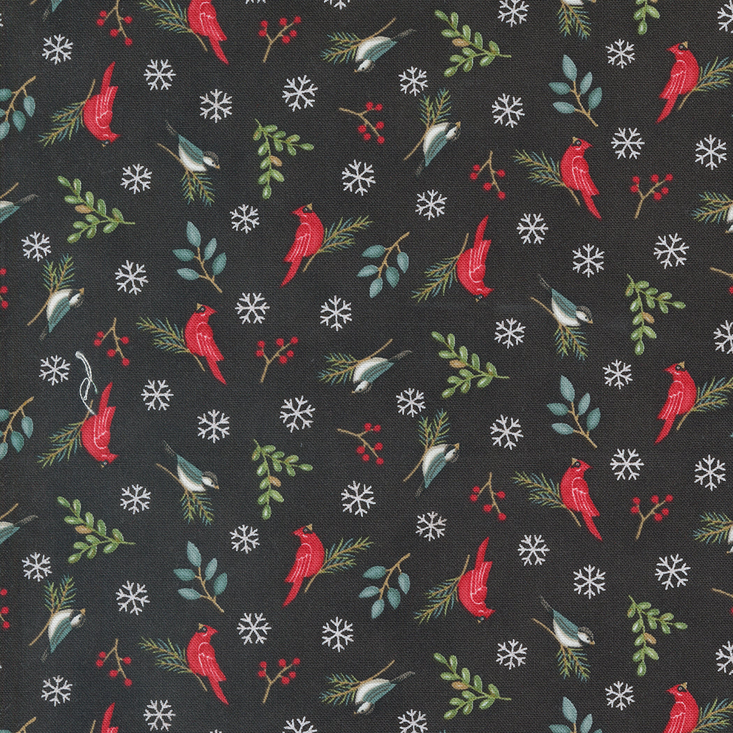 Woodland Winter Charcoal Black