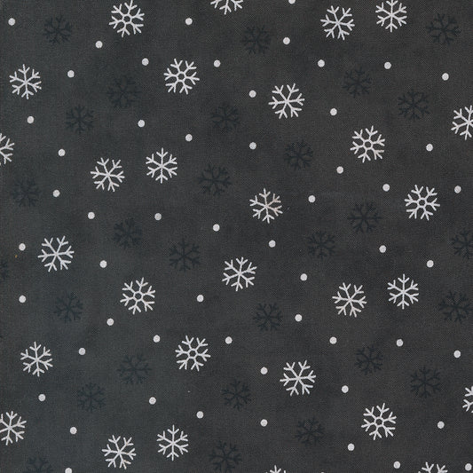 Woodland Winter Charcoal Black Stoff Moda Fabrics