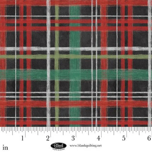 Be Merry and Shine Bright - Plaid - Charcoal - Blank Quilting