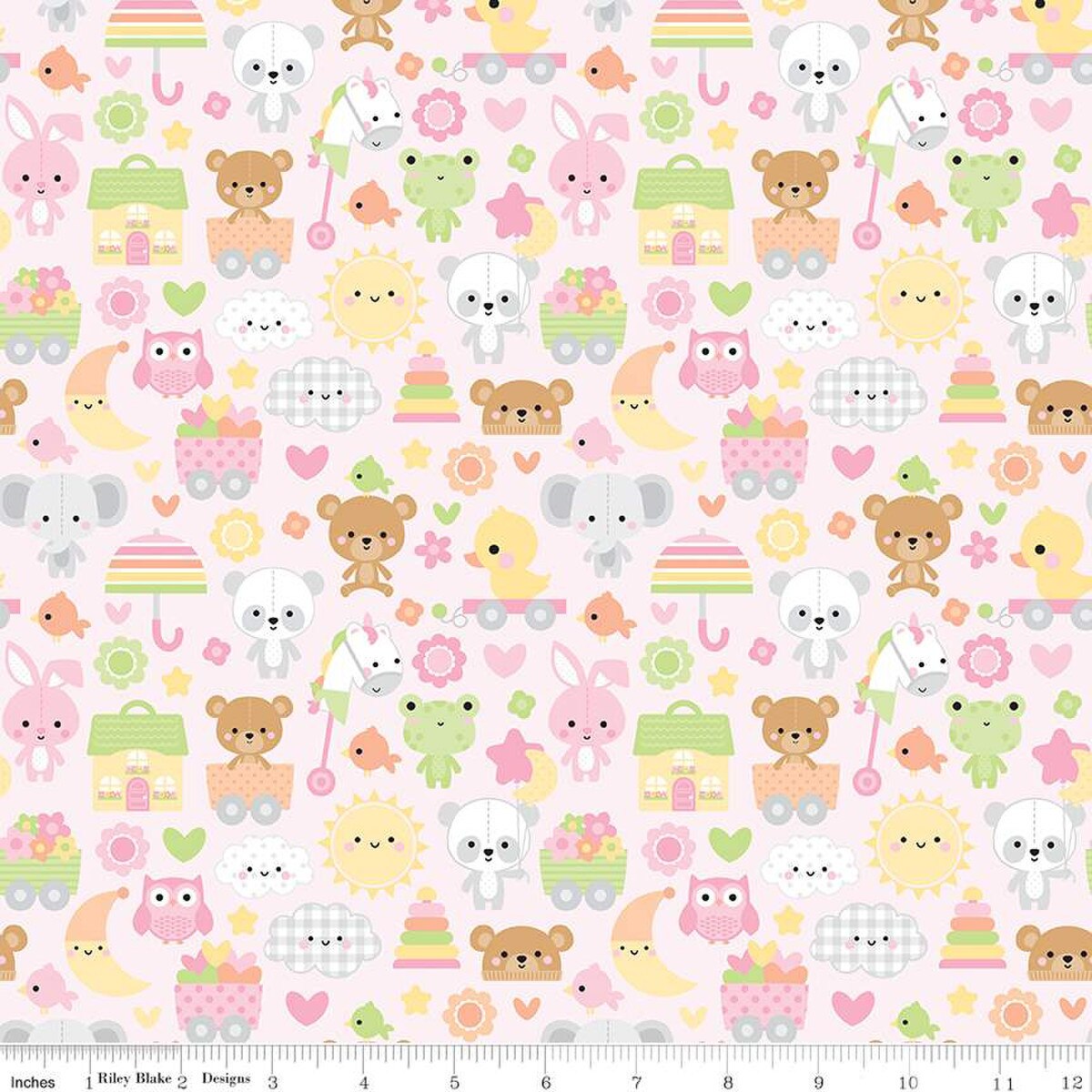 Doodlebug - Bundle of Joy - Tiere, Spielsachen auf rosa