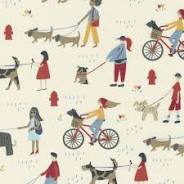 Dog Daze - Stacy Iest Hsu Stoff Moda Fabrics