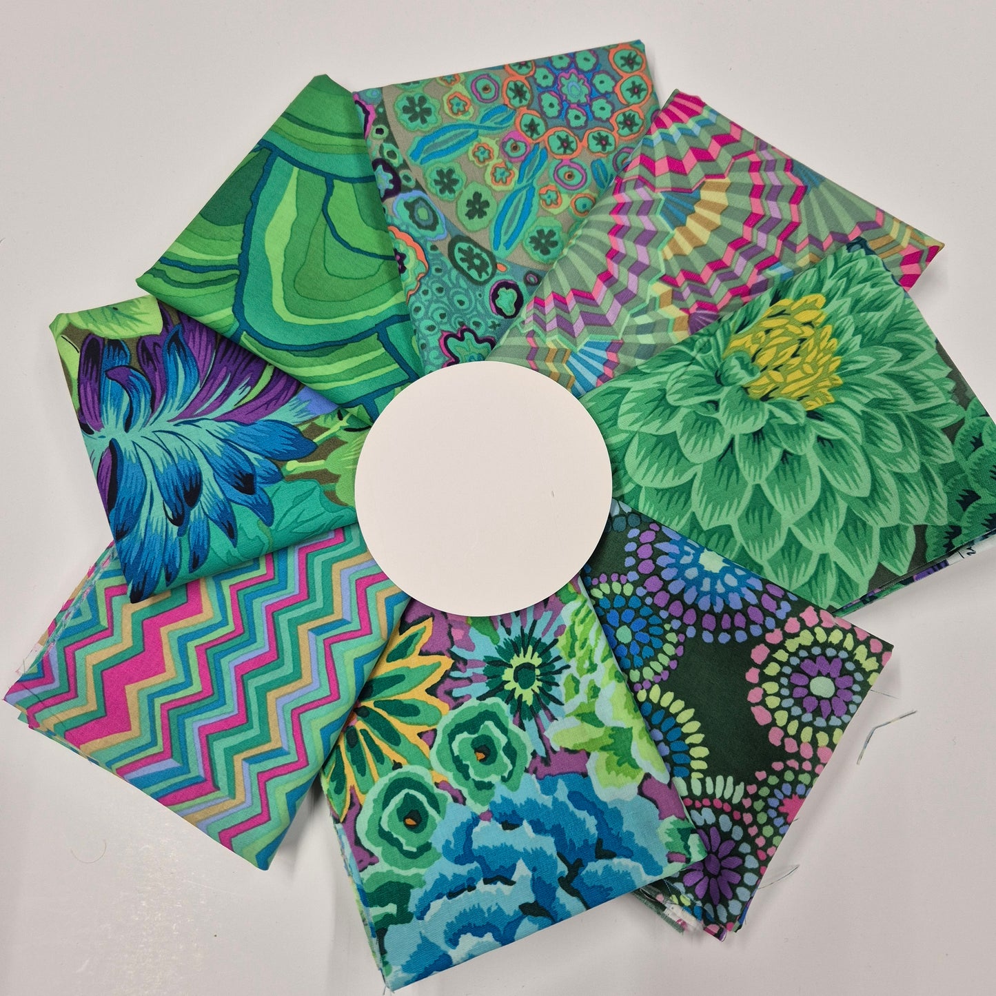 Kaffe Fassett Fat Quarter-Set - Grün Stoff Free Spirit