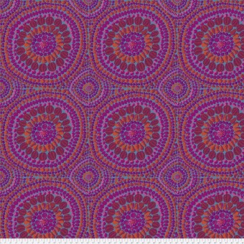 Fassett Mandala pink Rückseitenstoff Stoff FreeSpirit