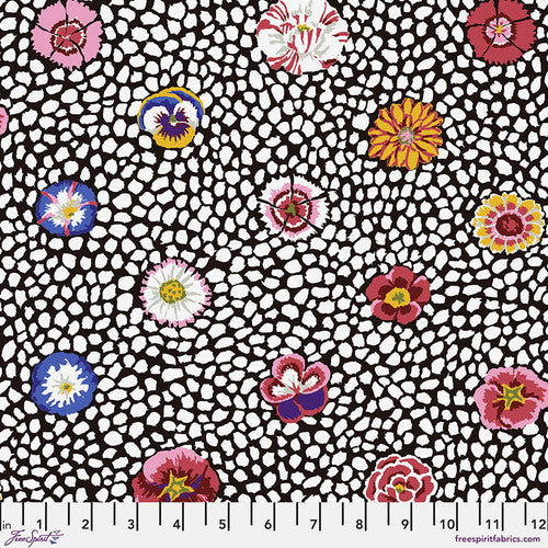 Kaffe Fassett - Guinea Flower - White Stoff Free Spirit
