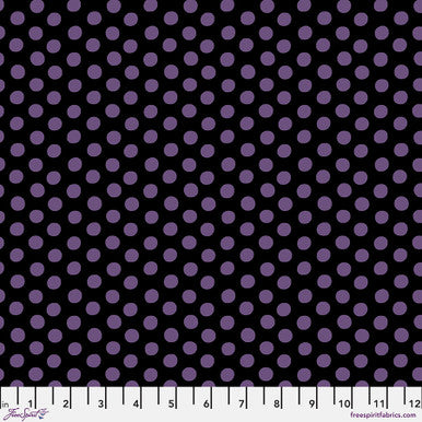 Kaffe Fassett - Spot - Black with Purple Spots - Classics Stoff Free Spirit