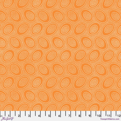 Reststück 80 cm - Kaffe Fassett - Aboriginal Dot Cantaloupe Stoff Free Spirit