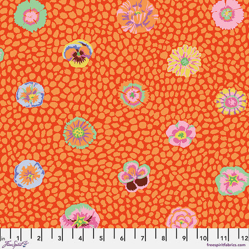 Kaffe Fassett - Guinea Flower Apricot Stoff Free Spirit