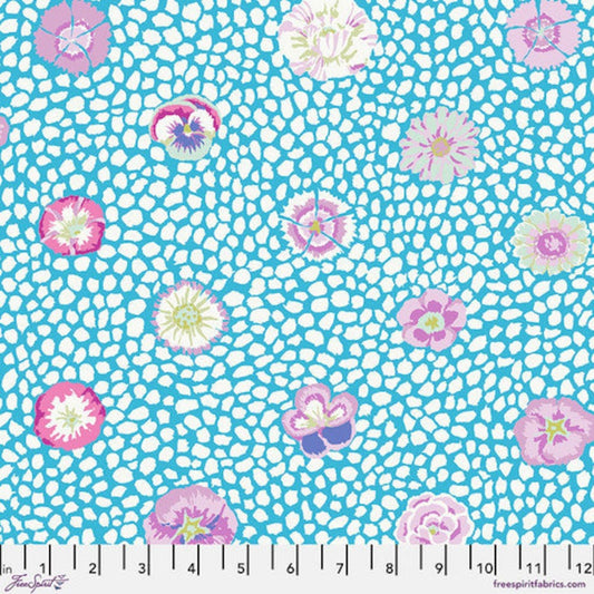 Kaffe Fassett - Guinea Flower - Turquoise Stoff Free Spirit