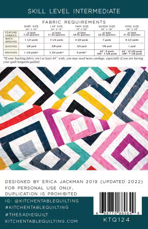 Anleitung "The Sadie Quilt" (englisch)