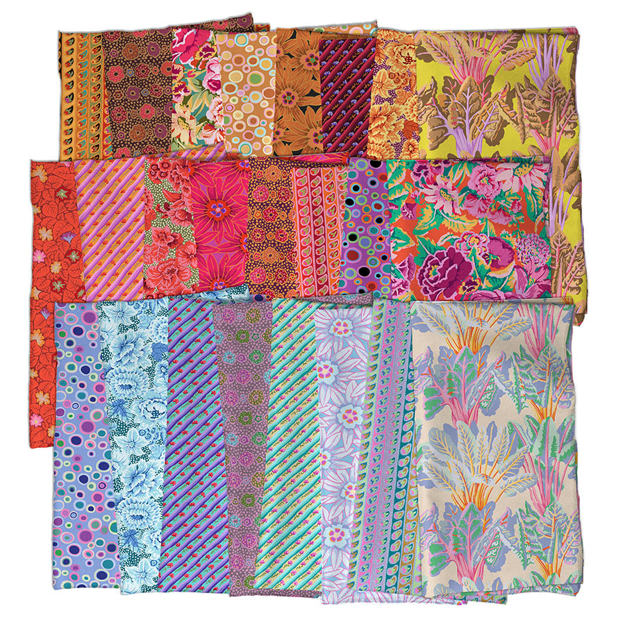 Quiltkit "The Charlotte Quilt" mit Kaffe Fassett-Stoffen "From the Archives"- Twin-Size