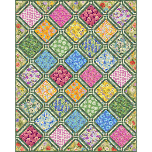 Quiltkit Garden Quilt - Nation of Flowers by Martha Negley Stoff Quiltwerkstatt Dresden