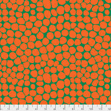 Kaffe Fassett - Jumble - Tangerine Stoff Free Spirit