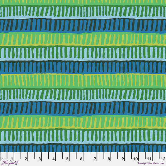 Kaffe Fassett - Zipper Stripe Green - August 2025 Stoff Free Spirit