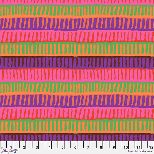 Kaffe Fassett - Zipper Stripe Red - August 2025 Stoff Free Spirit
