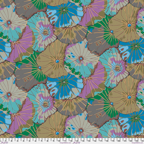Kaffe Fassett - Lotus Leaf Grey Stoff Free Spirit