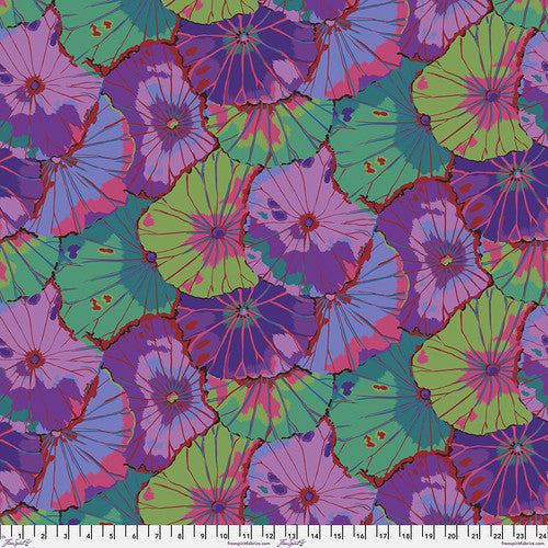 Kaffe Fassett - Lotus Leaf Purple Stoff Free Spirit