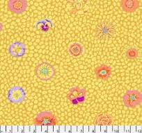 Kaffe Fassett - Guinea Flower Gold Stoff Free Spirit