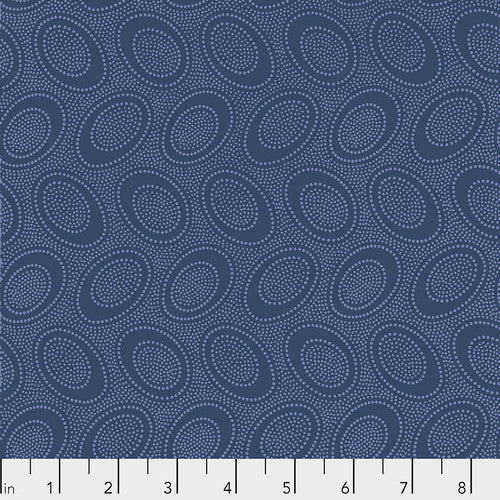 Kaffe Fassett - Aboriginal Dot Denim Stoff Free Spirit