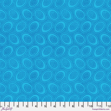Kaffe Fassett - Aboriginal Dot Turquoise Stoff Free Spirit