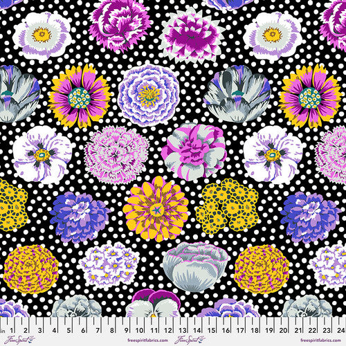 Kaffe Fassett - Big Blooms Black - Stash Stoff Free Spirit