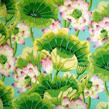 Kaffe Fassett - Lake Blossoms Green Stoff Free Spirit