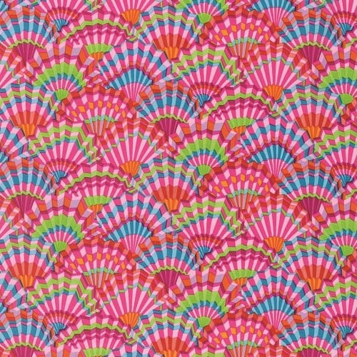 Kaffe Fassett - Paper Fans Pink Stoff Free Spirit
