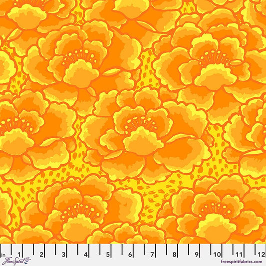 Kaffe Fassett - Tonal Floral Gold Stoff Free Spirit