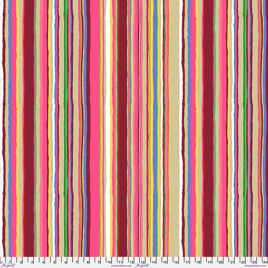 Kaffe Fassett - Echo Stripe - Magenta Stoff Free Spirit